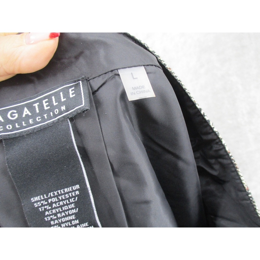 Bagatelle Collection Skirt Womens Large Plaid Velvet Trim Preppy Academia Zip - Picture 8 of 11